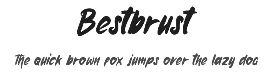 Bestbrust by Kong Font — Script Handwritten Font