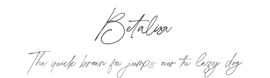 Betalisa by Alpaprana Studio — Script Handwritten Font