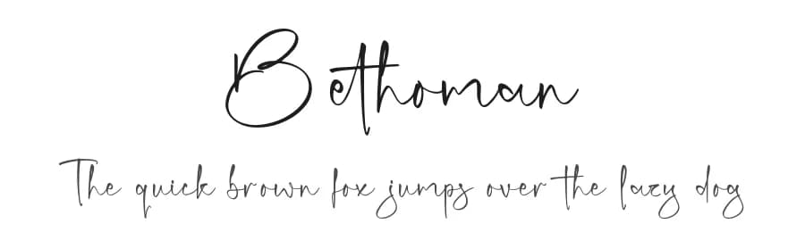 Bethoman by Letterena Studios β Script Handwritten Font