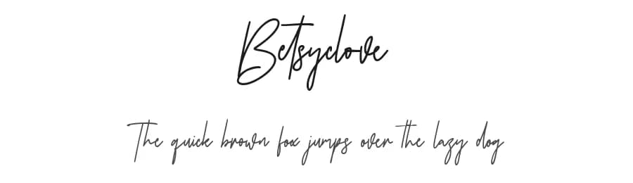 Betsyclove by Maulana Creative — Script Handwritten Font