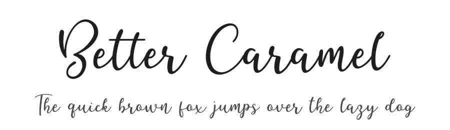 Better Caramel by Sronstudio — Script Handwritten Font