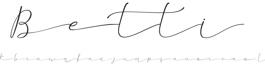 Betti by Attype Studio — Script Handwritten Font