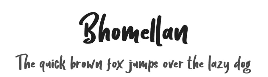 Bhomellan by Ditatype — Script Handwritten Font