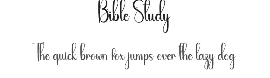 Bible Study by Andi Moz — Script Handwritten Font