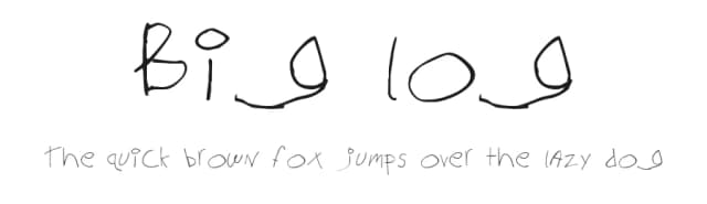 Big log by Marianfudge — Script Handwritten Font