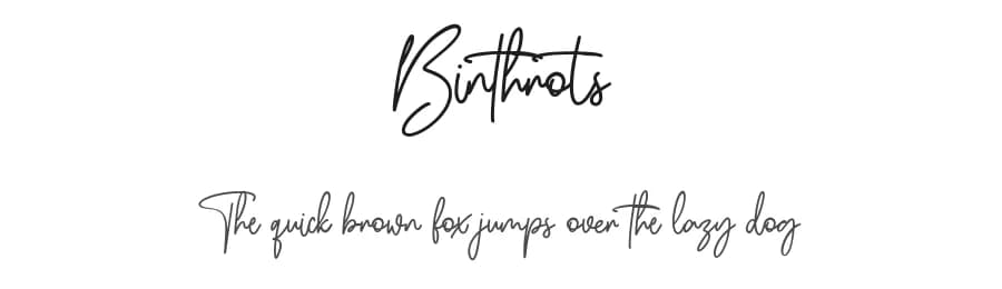 Binthrots by Maulana Creative — Script Handwritten Font