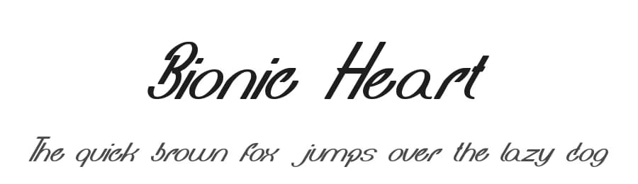 Bionic Heart by weknow — Script Handwritten Font