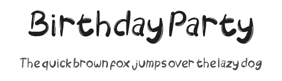 Birthday Party by Seneka Grafika — Script Handwritten Font