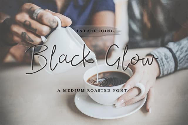 Black Glow Font by Salt and Pepper Fonts — Script Handwritten Font