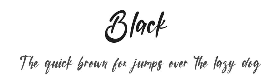 Black by PiPi Creative STUDIO — Script Handwritten Font