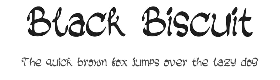 Black Biscuit by Ohab Tbj — Script Handwritten Font
