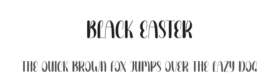 Black Easter by Andi Moz — Script Handwritten Font