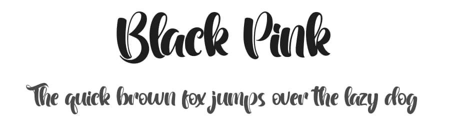 Black Pink by Aveni Letter Type — Script Handwritten Font
