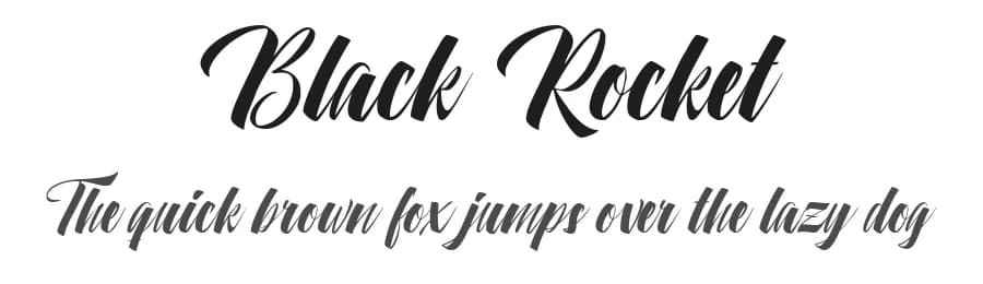 Black Rocket by Octotype | Thomas Boucherie — Script Handwritten Font