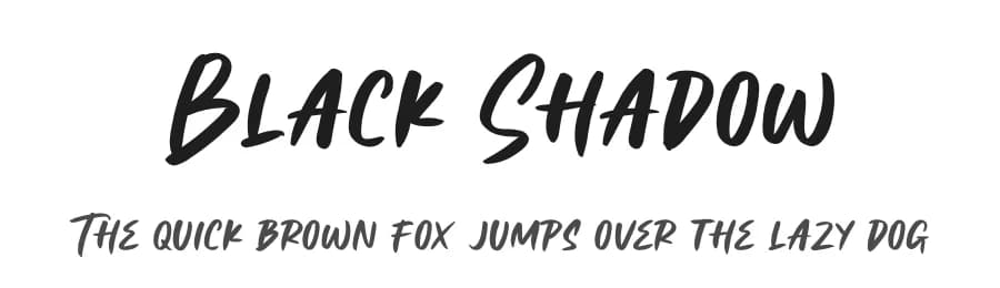 Black Shadow by Bluestype Studio — Script Handwritten Font