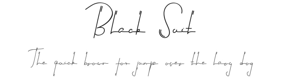Black Suit by Edric Studio — Script Handwritten Font