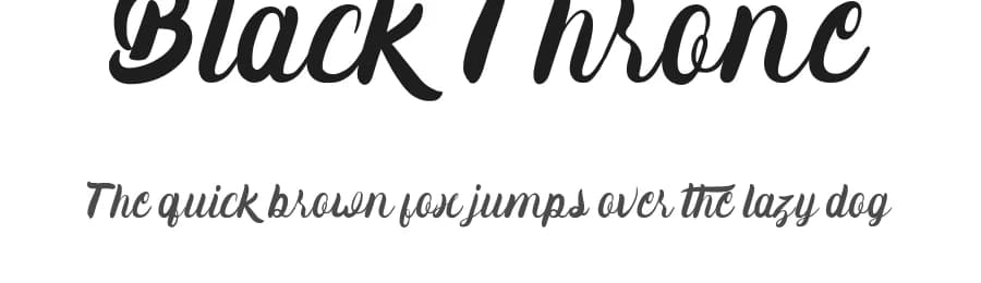 Black Throne by SSI.Scraps — Script Handwritten Font