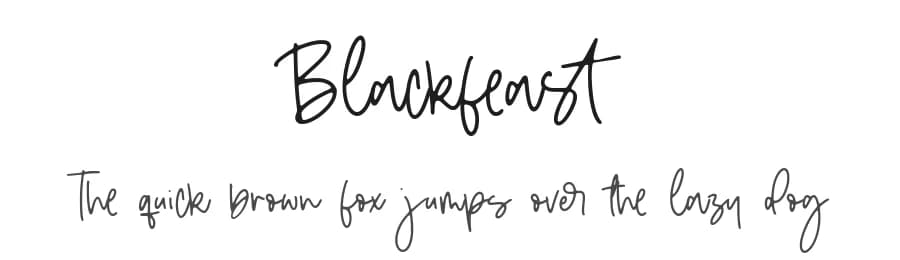Blackfeast by Letterative Studio — Script Handwritten Font