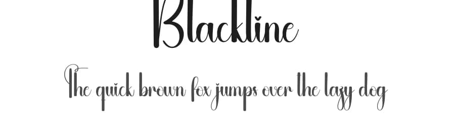 Blackline by Andi Moz — Script Handwritten Font