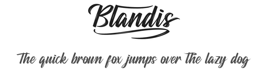 Blandis by RaisProject — Script Handwritten Font