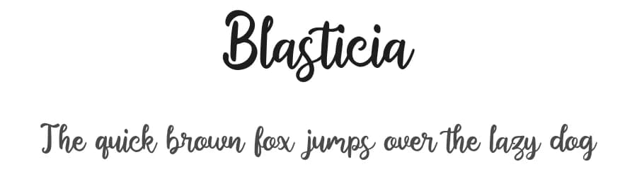 Blasticia by Forberas Club — Script Handwritten Font