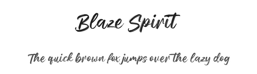 Blaze Spirit by Maulana Creative — Script Handwritten Font