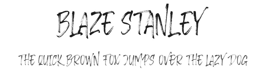 Blaze Stanley by Ditatype — Script Handwritten Font