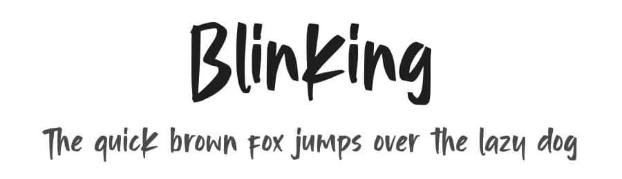 Blinking by Alpaprana Studio — Script Handwritten Font