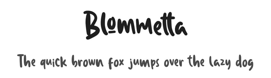 Blommetta by Creakokun Studio — Script Handwritten Font