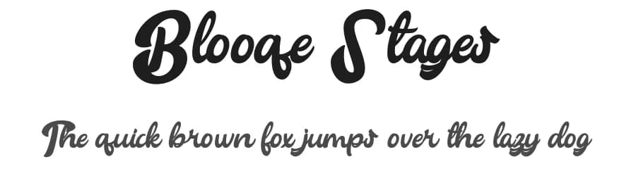 Blooqe Stages by Vunira Design — Script Handwritten Font