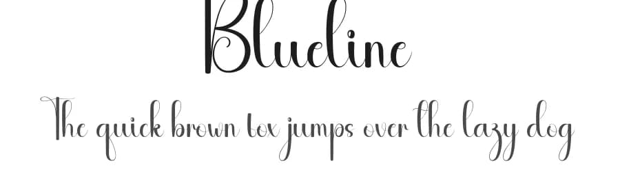 Blueline by Andi Moz — Script Handwritten Font
