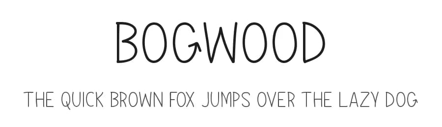 Bogwood by Md Shohail Bhuian — Script Handwritten Font