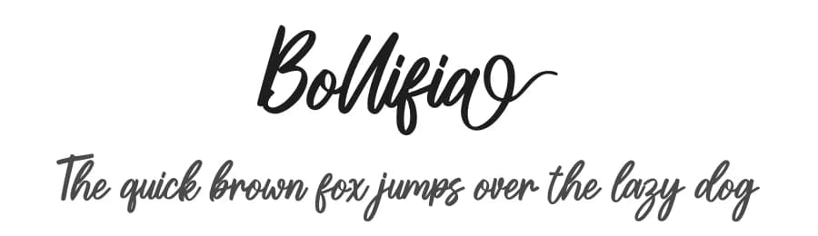 Bollifia by Skiiller Studio — Script Handwritten Font