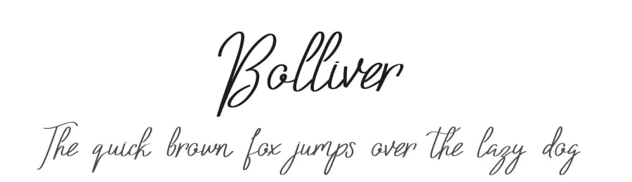 Bolliver by Edric Studio — Script Handwritten Font