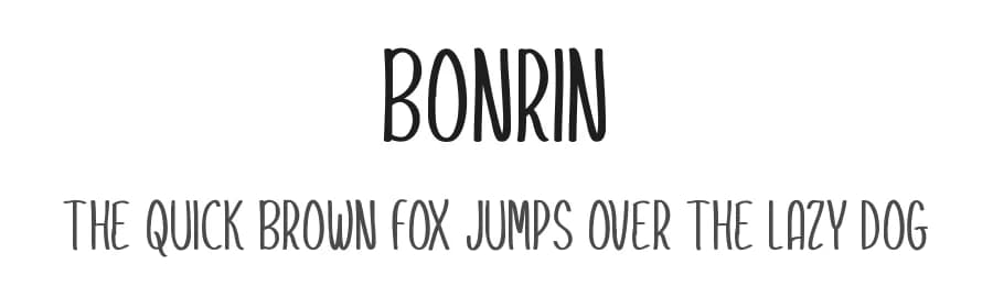 Bonrin by Md Shohail Bhuian — Script Handwritten Font