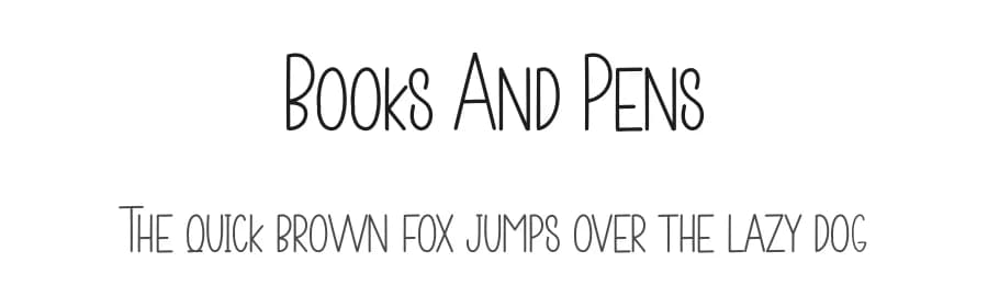 Books And Pens by Scratchones — Script Handwritten Font