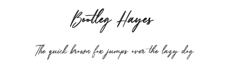 Bootleg Hayes by Maulana Creative — Script Handwritten Font