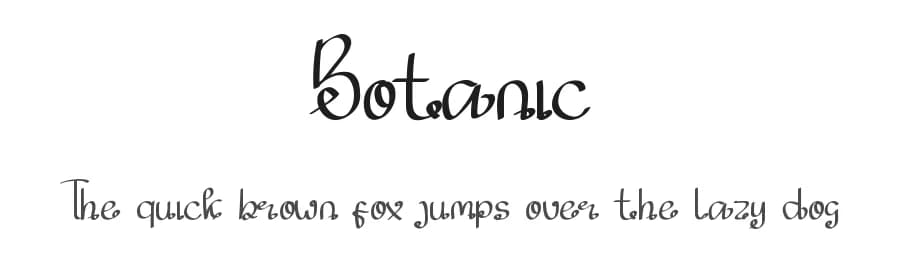Botanic by Edric Studio — Script Handwritten Font