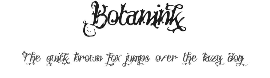 Botanink by Måns Grebäck — Script Handwritten Font