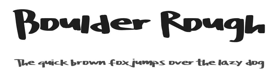Boulder Rough by Xerographer Fonts — Script Handwritten Font