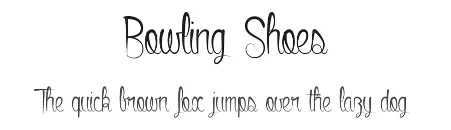 Bowling Shoes by dcoxy - Greg Medina — Script Handwritten Font