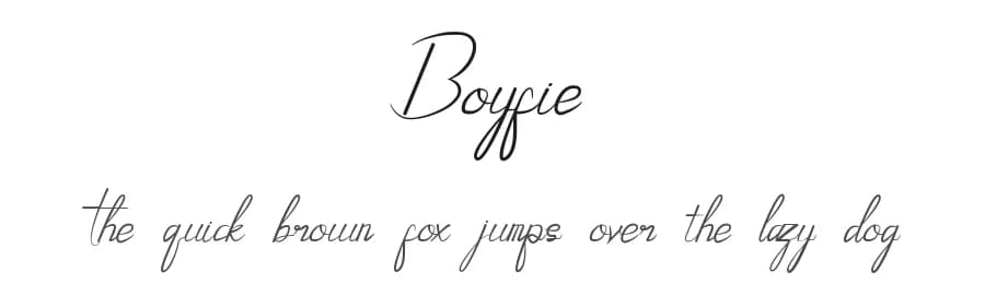 Boyfie by Edric Studio — Script Handwritten Font