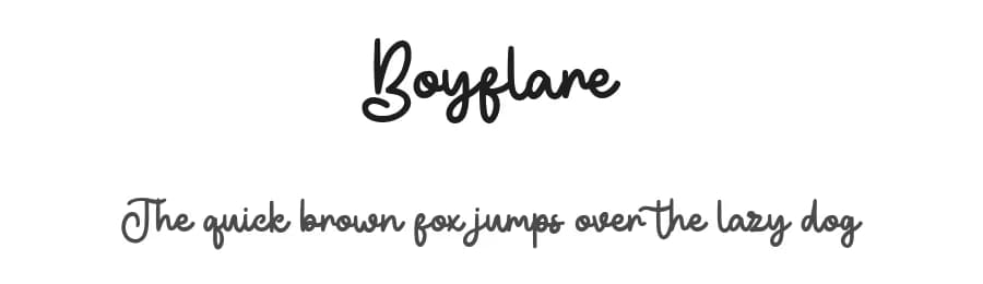 Boyflare by Maulana Creative — Script Handwritten Font