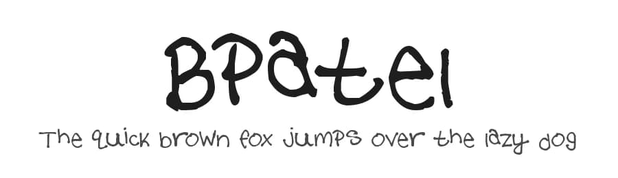 Bpatel by Donna Armstrong — Script Handwritten Font