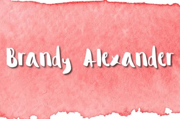 Brandy Alexander Font by Elizabeth Jane — Script Handwritten Font