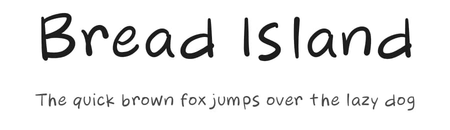 Bread Island by KhurasanΒ β Script Handwritten Font