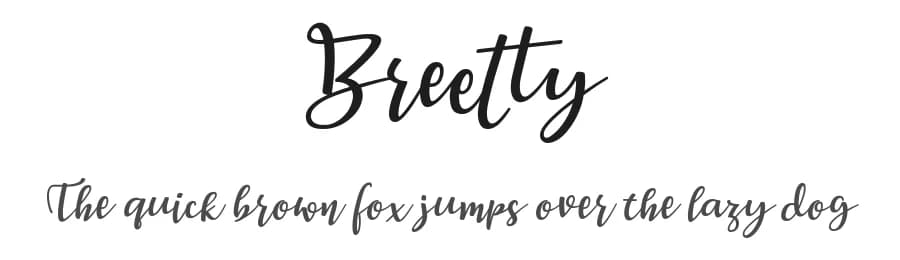 Breetty by 7NTypes — Script Handwritten Font