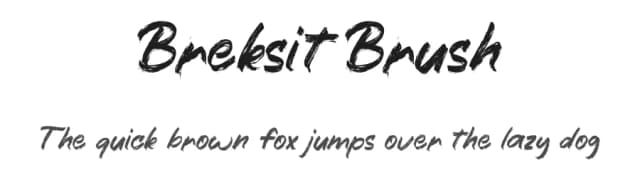 Breksit Brush by Tezar Tantular — Script Handwritten Font