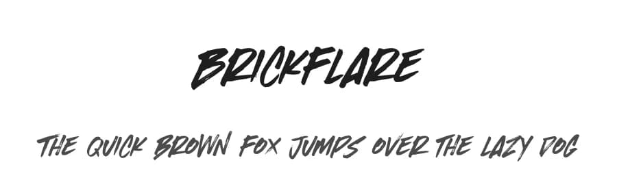 Brickflare by Riyadh Rahman — Script Handwritten Font