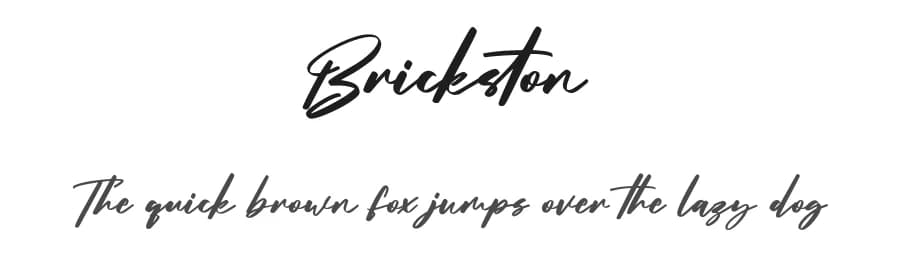 Brickston by Maulana Creative — Script Handwritten Font